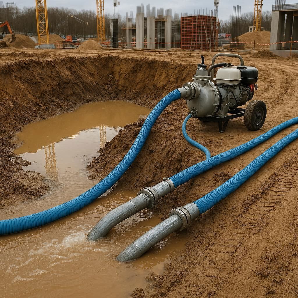 Водопонижение и осушение котлована в Королёве