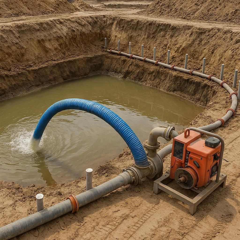 Водопонижение и осушение котлована в Королёве